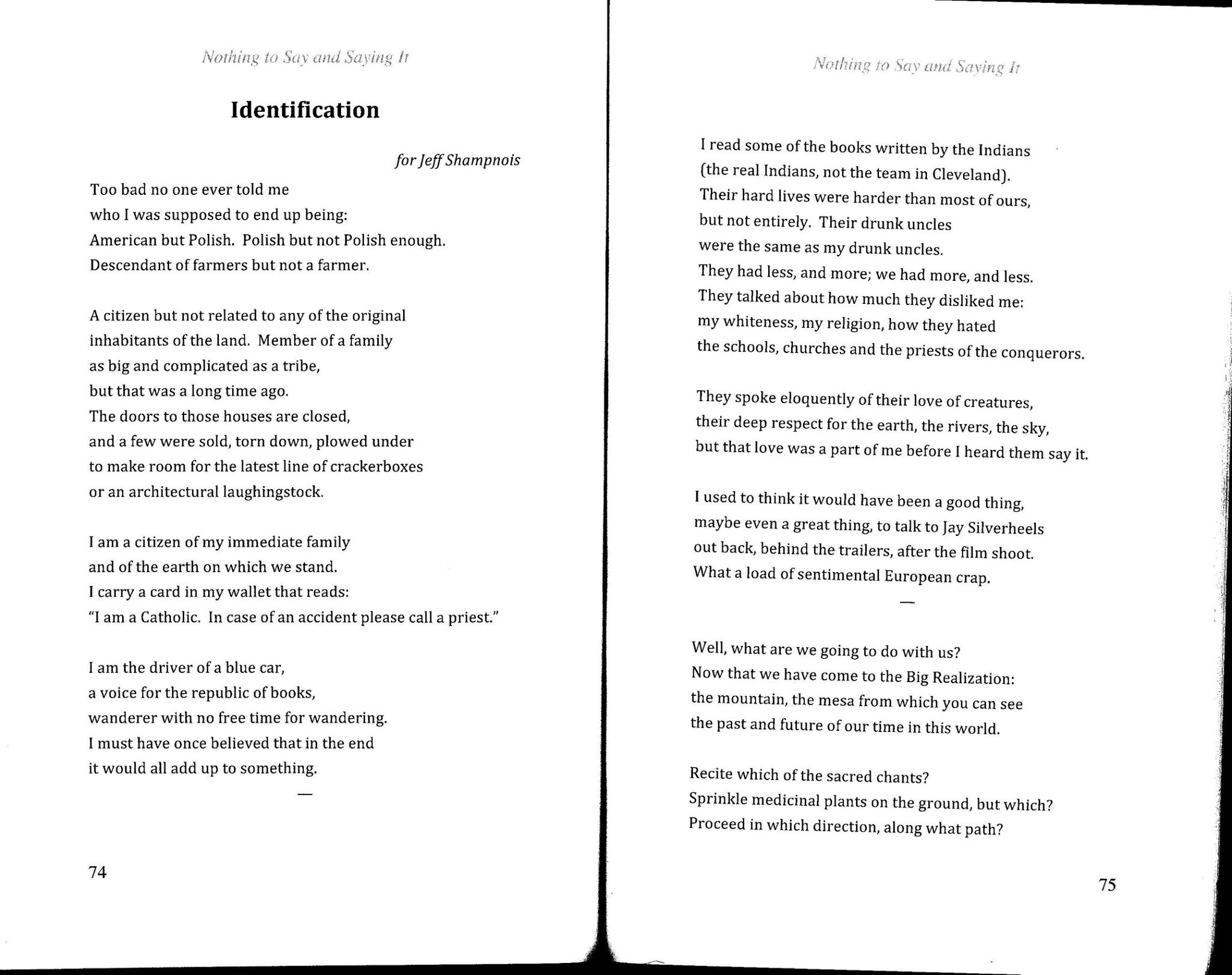 Poem by Walter Cybulski