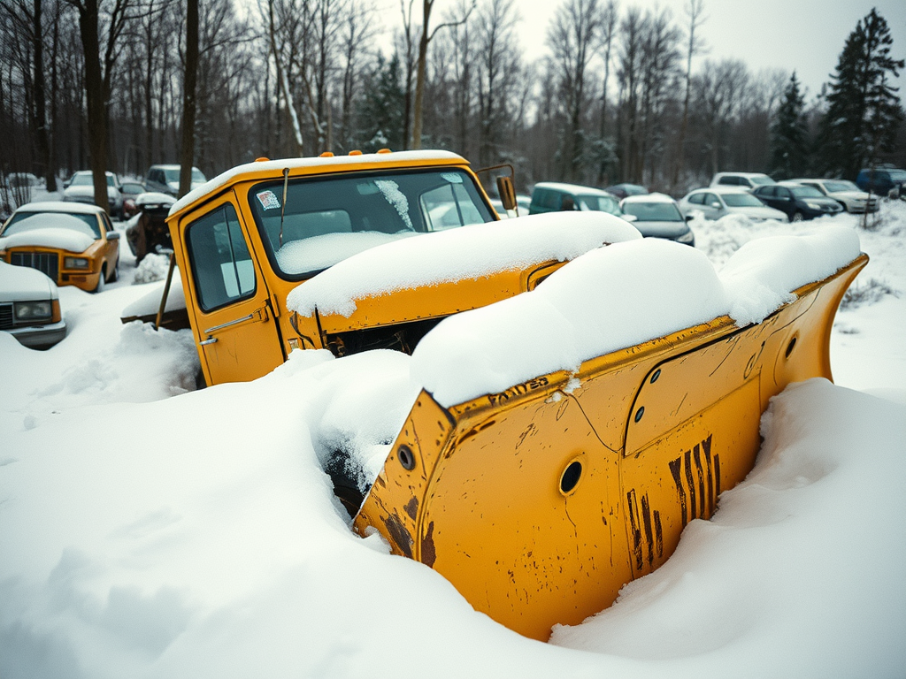 yellow-wrecked-snowplow-buried-in-deep-snow-in-junkyard-in